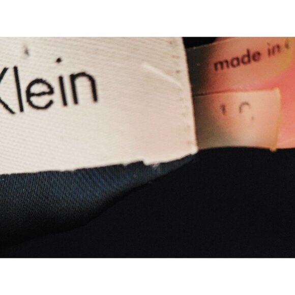 Calvin Klein Midi Dress Size 10 Teal sleeveless pleated bust cocktail - Picture 7 of 11